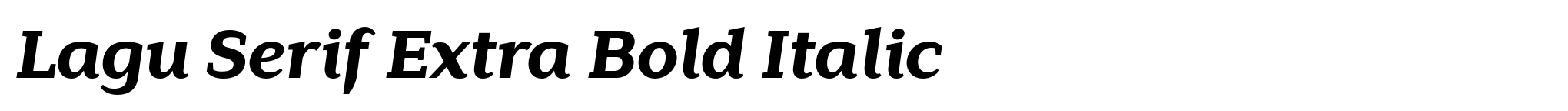 Lagu Serif Extra Bold Italic image